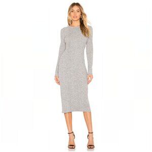 Vince Long Sleeve Rib Dress